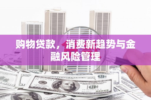 望谟购物贷款，消费新趋势与金融风险管理