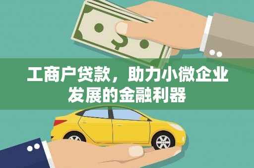 望谟工商户贷款，助力小微企业发展的金融利器