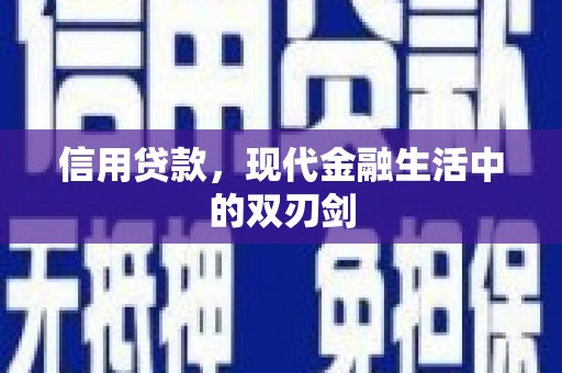 望谟信用贷款，现代金融生活中的双刃剑