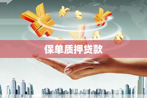 望谟保单质押贷款