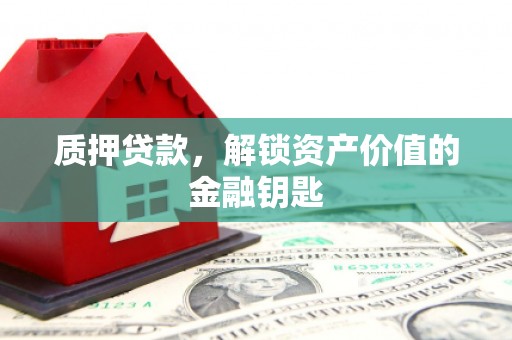 望谟质押贷款，解锁资产价值的金融钥匙