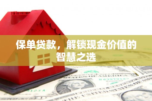 望谟保单贷款，解锁现金价值的智慧之选