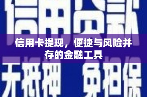 望谟信用卡提现，便捷与风险并存的金融工具