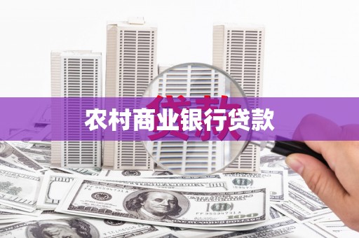 望谟农村商业银行贷款