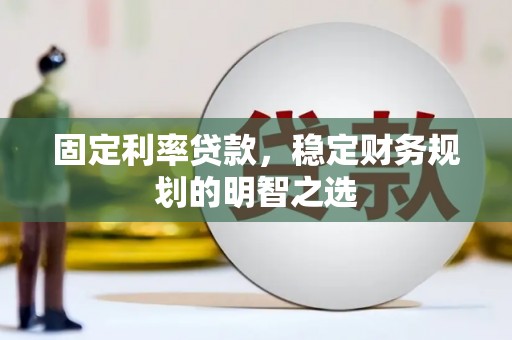 望谟固定利率贷款，稳定财务规划的明智之选