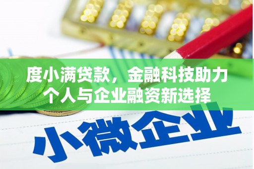 望谟度小满贷款，金融科技助力个人与企业融资新选择