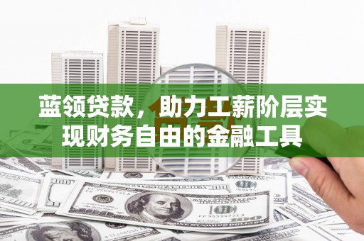 望谟蓝领贷款，助力工薪阶层实现财务自由的金融工具