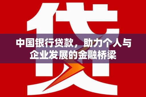 望谟中国银行贷款，助力个人与企业发展的金融桥梁
