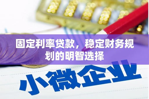 望谟固定利率贷款，稳定财务规划的明智选择