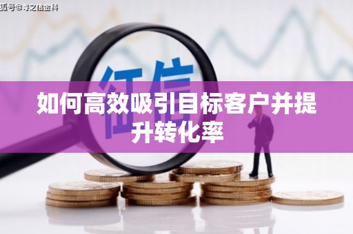 望谟如何高效吸引目标客户并提升转化率