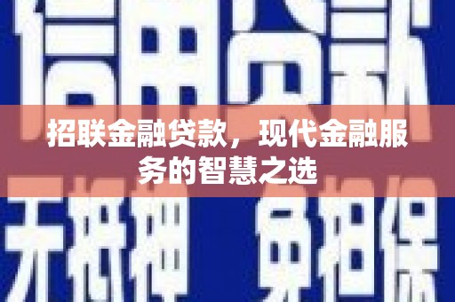 望谟招联金融贷款，现代金融服务的智慧之选