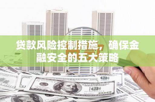 望谟贷款风险控制措施，确保金融安全的五大策略