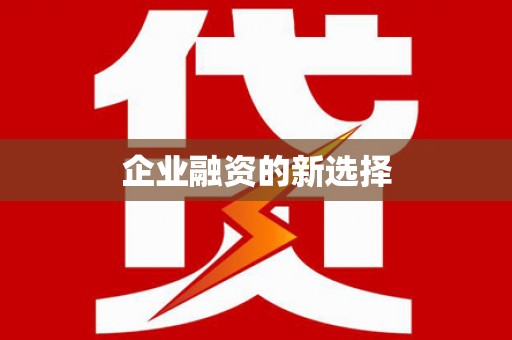 望谟企业融资的新选择