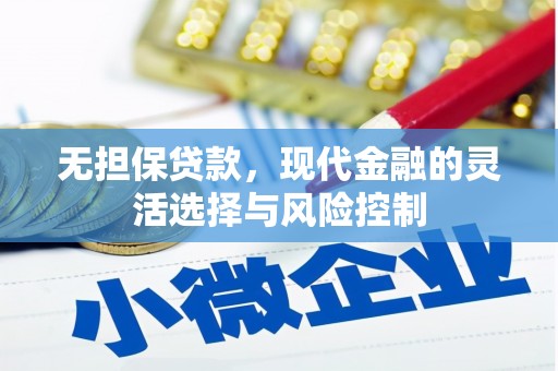 望谟无担保贷款，现代金融的灵活选择与风险控制