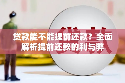 望谟贷款能不能提前还款？全面解析提前还款的利与弊