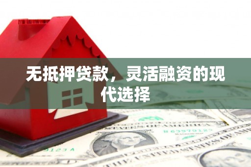 望谟无抵押贷款，灵活融资的现代选择