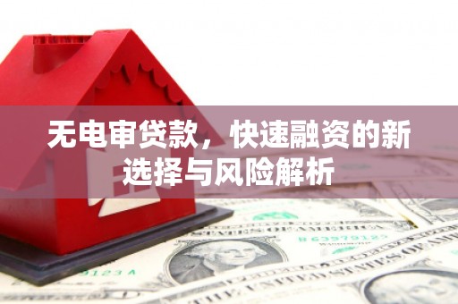 望谟无电审贷款，快速融资的新选择与风险解析