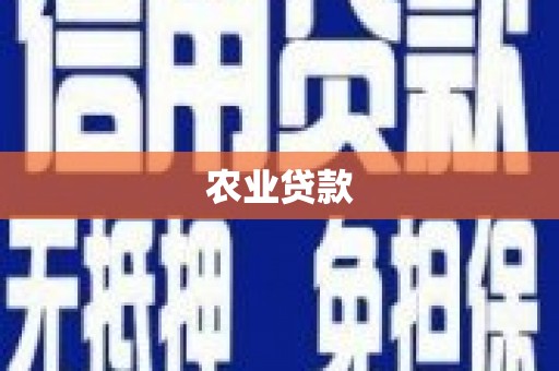 望谟农业贷款