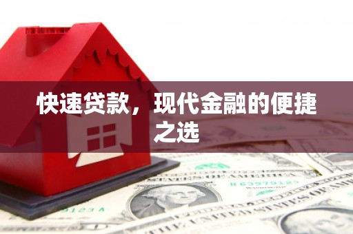 望谟快速贷款，现代金融的便捷之选