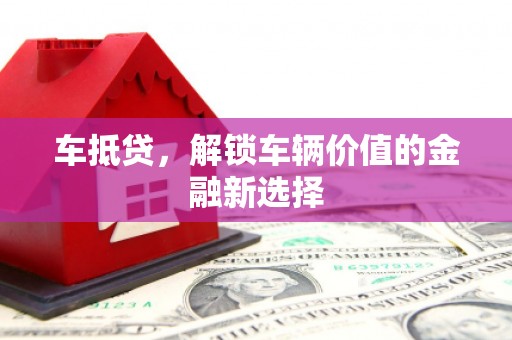 望谟车抵贷，解锁车辆价值的金融新选择
