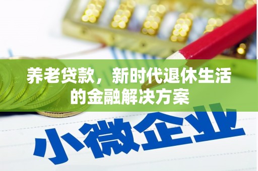 望谟养老贷款，新时代退休生活的金融解决方案