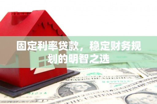 望谟固定利率贷款，稳定财务规划的明智之选