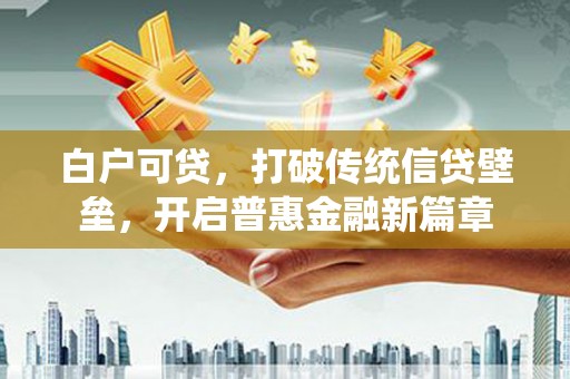 望谟白户可贷，打破传统信贷壁垒，开启普惠金融新篇章