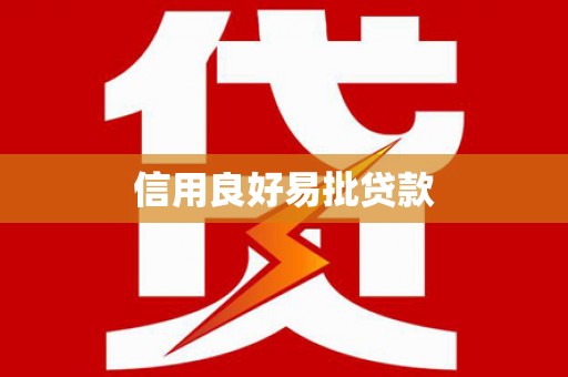 望谟信用良好易批贷款