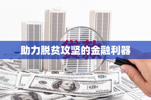 望谟助力脱贫攻坚的金融利器