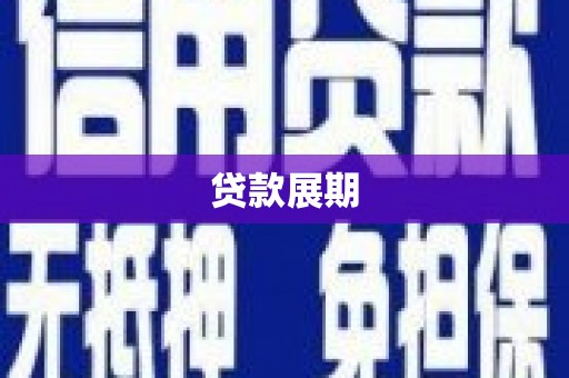 望谟贷款展期