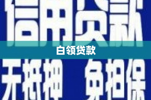 望谟白领贷款
