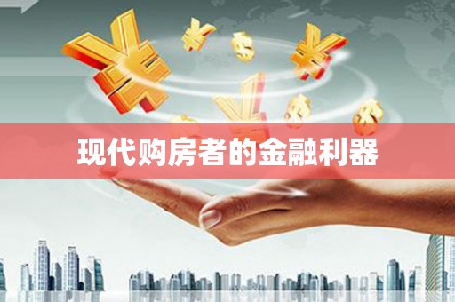 望谟现代购房者的金融利器