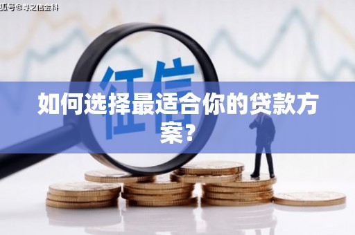 望谟如何选择最适合你的贷款方案？