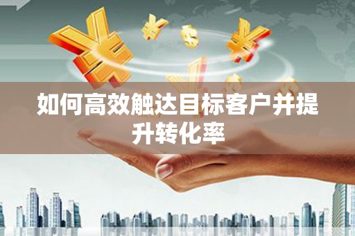 望谟如何高效触达目标客户并提升转化率