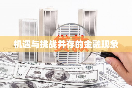 望谟机遇与挑战并存的金融现象