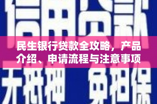 望谟民生银行贷款全攻略，产品介绍、申请流程与注意事项
