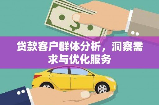 望谟贷款客户群体分析，洞察需求与优化服务